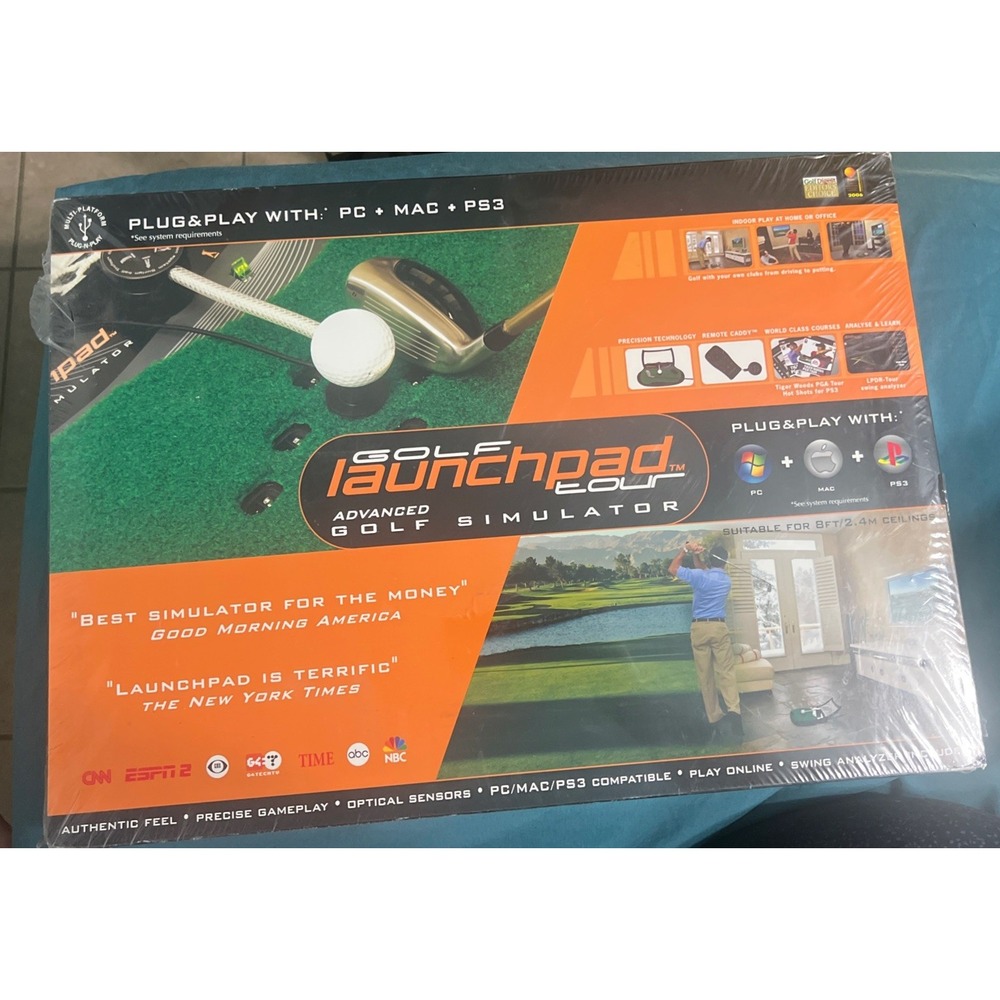 Golf Launchpad Tour Simulator‎ PC PS3 MAC USB Electric Spin Tiger Woods PGA 08